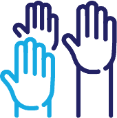 All hands icon