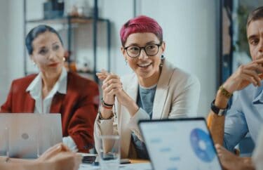 Young office workers